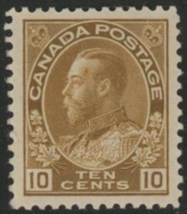 1925  Canada  SG.254  10c bistre brown U/M (MNH)