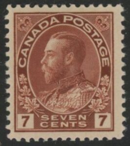 1924 Canada SG.251 7c Red Brown U/M (MNH)