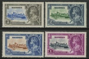 1935 Mauritius - SG.245-8  Silver Jubilee U/M (MNH)