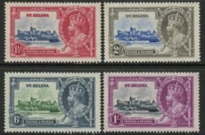 1935 St. Helena   SG.124-7  Silver Jubilee set 4 values U/M  (MNH)