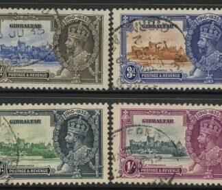1935 Gibraltar SG.114-7 Silver Jubilee Set of 4 values Used