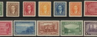1937-8 Canada SG.357-67 Set of 11 values U/M (MNH)