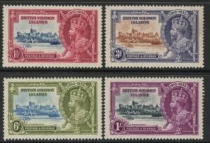 1935 British Solomon Islands - SG.53-6 Silver Jubilee set 4 values u/m (MNH)