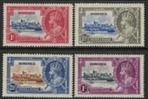 1935 Dominica  SG.92-5  Silver Jubilee set 4 values u/m  (MNH)
