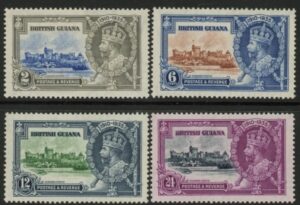 1935 British Guiana - SG.301-4 Silver Jubilee set 4 values u/m (MNH)