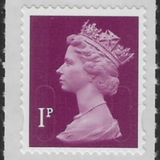 U3055  1p 2b deep crimson (no date no source code) DLR sheet stamp. U/M (MNH)