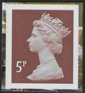 U3057  5p 2b dull red-brown (no date no source code) Walsall ex DY1. U/M (MNH)