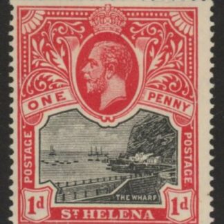 1912 St.Helena SG.73 1d back & carmine red mounted mint
