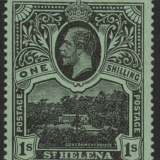 193 ST. Helena SG.79 1s black/green mounted mint