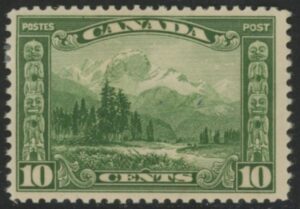 1928 Canada SG.281 10c green mounted mint
