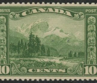 1928 Canada SG.281 10c green mounted mint