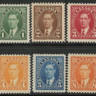 1937 Canada SG.357-62 KGVI 6 values U/M (MNH)