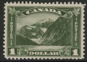 1930 Canada SG.303 $1 olive-green mounted mint