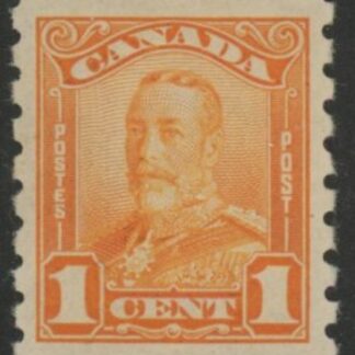 1928 Canada SG.286 1c orange coil mounted mint