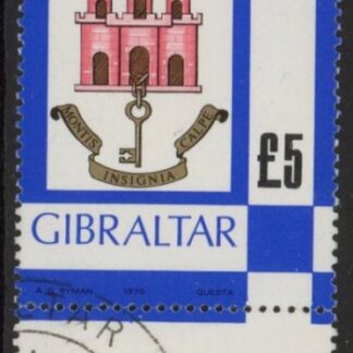 1979 Gibraltar SG.389a Arms of Gibraltar used