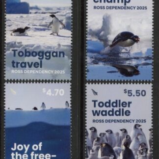2025 Ross Dependency SG.TBA   Penguins. set 4 values. U/M (MNH)