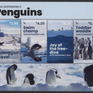 2025 Ross Dependency SG.TBA   Penguins.  mini sheet.. U/M (MNH)