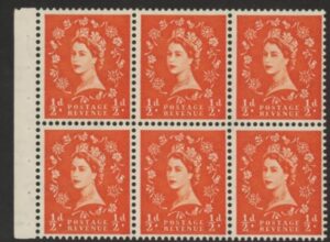 SB4 Edward Crown 6x½d, wmk. upright perf Iet (good perfs) U/M (MNH)