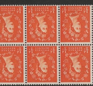 SB8a watermark Crowns  6x½d,  wmk. inverted perf I (average perfs) U/M (MNH)