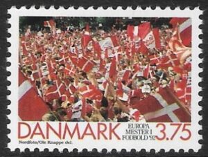1992 Denmark SG.983 Football Championships U/M (MNH)