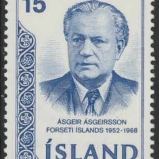 1973 Iceland SG.512a inv wmk Death Anniv of Asgeir Asgeirsson U/M (MNH)