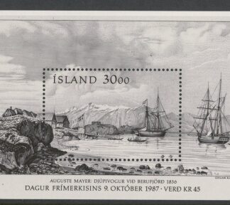 1987 Iceland MS.706 Stamp Day Mini Sheet U/M (MNH)
