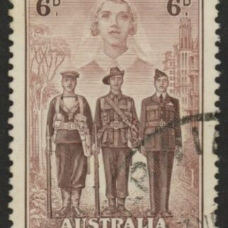 1940 Australia SG.199 6d brown  Imperial Forces Used