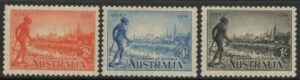 1934 Australia SG.147-9 Centenary of Victoria Set of 3 values Mounted Mint