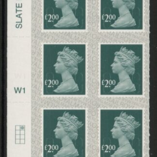 U2955 £2.00 dp.blue-blue M19L cyld. W1 grid position R1 C2  SBP  L/s  Walsall U/M (MNH)