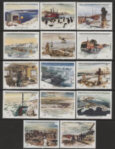 2001 French Antarctic SG.454-67 Adelie Land Booklet stamps Set of 14 values U/M (MNH)