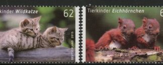 2015 Germany SG.3951-2 Young Animals Set of 2 values U/M (MNH)