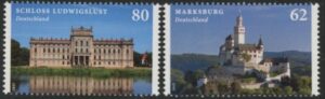 2015 Germany SG.3955-6 Prussian Schlosses Set of 2 values U/M (MNH)