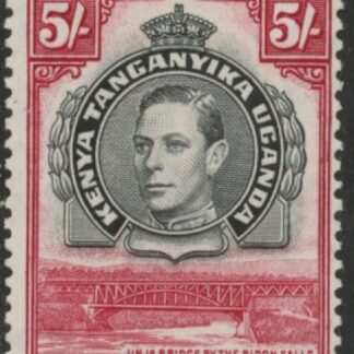 1938 KUT SG.148 5s black & carmine Perf.13¼ mounted mint