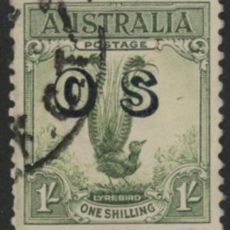 1932 Australia SG.0136  1s green overprinted  'OS' Used