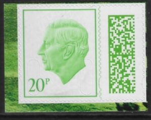 V5275  20p light green M25L MPIL  ex CY14 Lord of The Rings U/M (MNH)