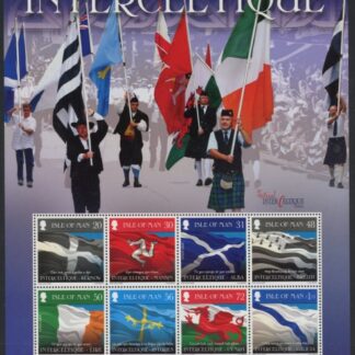 2008 IOM MS.1434 Interceltique Flags Mini Sheet U/M (MNH)