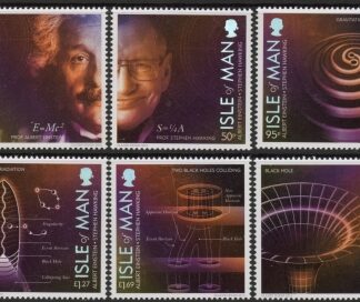 2016 IOM SG.2135-40 Albert Einstein to Stephen Hawkins Set of 6 values U/M (MNH)