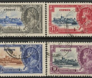 1935 Cyprus SG.144-7 KGV Silver Jubilee set 4 values  Used