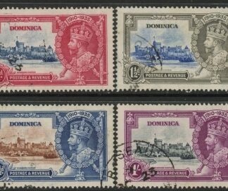 1935 Dominica SG.92-5 KGV Silver Jubilee Set of 4 values Used