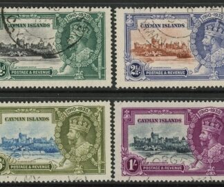 1935 Cayman Islands SG.108-11 KGV Silver Jubilee  Set of 4 values Used