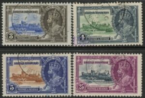 1935 British Honduras SG.143-6 KGV Silver Jubilee Set of 4 values Used