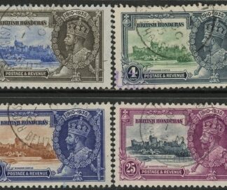 1935 British Honduras SG.143-6 KGV Silver Jubilee Set of 4 values Used