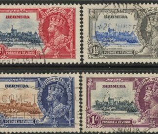 1935 Bemuda SG.94-7 KGV Silver Jubilee set 4 values Used