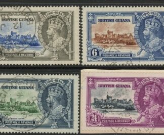 1935 British Guiana SG.301-4 KGV Silver Jubilee Set of 4 values Used