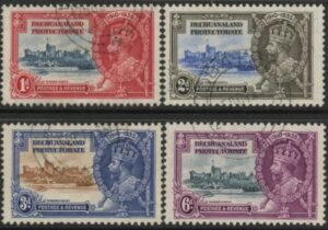 1935 Bechuanaland Protectorate SG.111-4 Silver Jubilee set 4 values Used