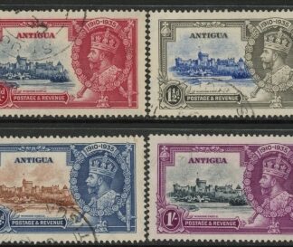 1935 Antigua SG.91-4 KGV Silver Jubilee Set 4 values Used
