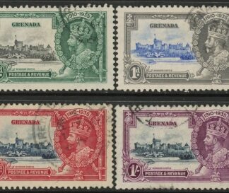 1935 Grenada SG.145-8 KGV Silver Jubilee set of 4 values used