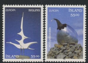 1993 Iceland SG.808-9 Europa Set of 2 values U/M (MNH)