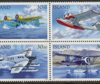 1993 Iceland SG.811-4 Postal Flight Set of 4 values U/M (MNH)