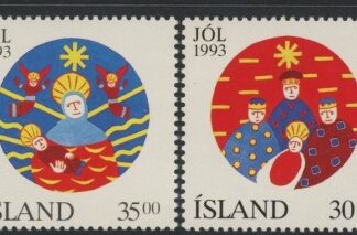 1993 Iceland SG.815-6 Christmas Set of 2 values U/M (MNH)